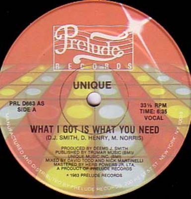 Unique What I Got Is What You Need album cover
