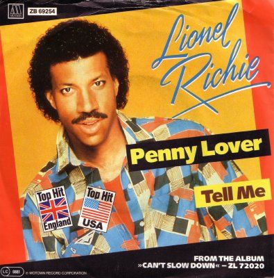 Lionel Richie Penny Lover album cover