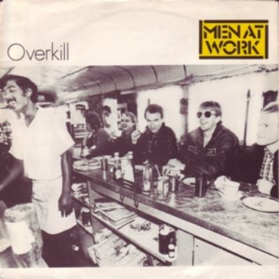 Men At Work Overkill album cover