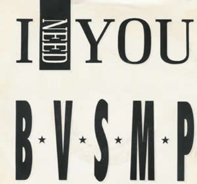 B.V.S.M.P. I Need You album cover