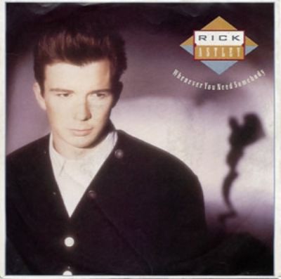 Rick Astley Whenever You Need Somebody album cover