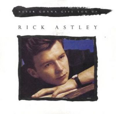 Rick Astley Never Gonna Give You Up album cover